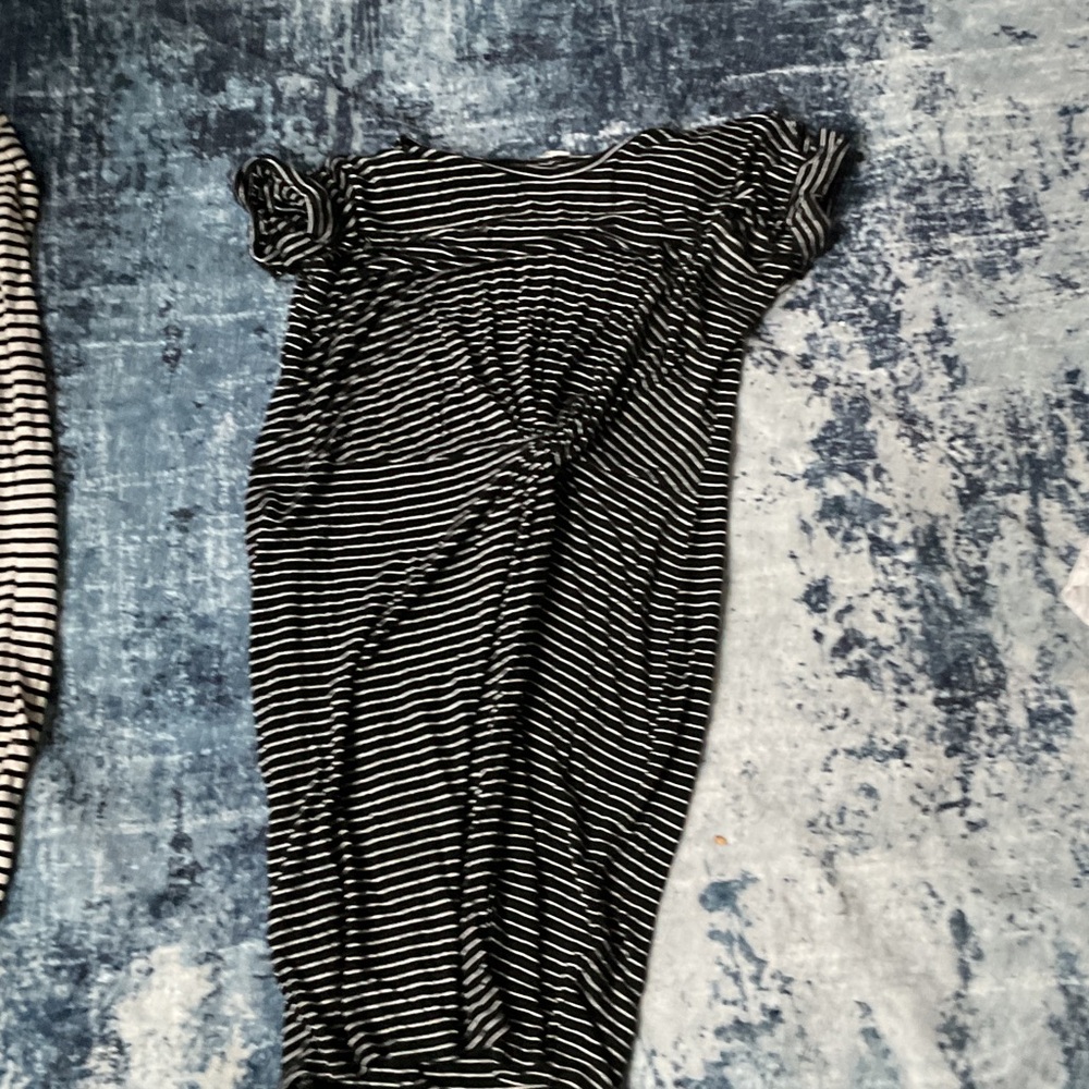 Black and White Striped Dress